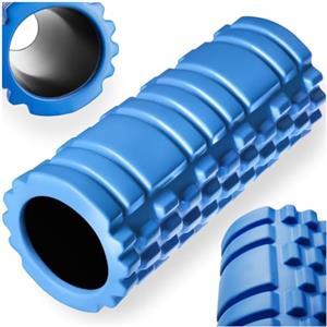 tectake® Foam Roller, Rullo Massaggio Muscolare, Rullo Pilates in schiuma, allenamento e riabilitazione, Automassaggio Muscolare, carico max 100kg, Foam Roller Pilates, Yoga, Palestra - Blu