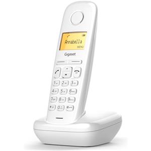 Gigaset A170 - Telefono Portatile - Display Grafico Illuminato - Facile da Usare - Installazione Facile, Bianco [Versione Italiana]