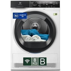 Electrolux Serie 700 DelicateCare, Asciugatrice a Pompa di Calore, 8 kg, EW7HA48GY, Classe B, 12 Programmi, Tecnologia SensiCare, Connettività Smart App, Filtro Easy Flow, 63 dB, 850x596x636 mm