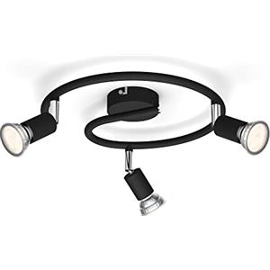 Philips LED Faretto Integrato Limbali, 3 Punti Luce, 50W, Nero