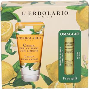 L'ERBOLARIO Crema Mani Limone 75ml - Trattamento Protettivo con Omaggio Proteggi Labbra Balsamico