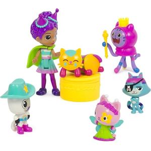 DREAMWORKS GABBY'S DOLLHOUSE Gabby's Dollhouse, Set Deluxe con Personaggi a Tema Festa, con Gabby, 5 Gattini, Giocattoli a Sorpresa e Accessori per la Casa delle Bambole, Giocattoli per Bambine e Bambini, 3+ Anni