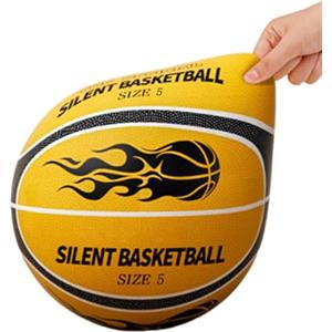 YRTUOP Pallone Da Basket Silenzioso, Palla Da Basket PU Leggera, Palla Da Allenamento A Basso Rumore, Airless, In Morbida Schiuma, Per Dribbling E Allenamento Silenziosi