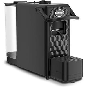 Didiesse Macchina Caffè Cialde, Macchina Espresso DarkSide - Caffè Intenso e Aromatico senza rinunciare a Praticità e Design, Serbatoio 1.3 L, Basso Consumo (650W), Compatta e Leggera - Colore Nero