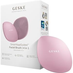 GESKE | Spazzola per il viso SmartAppGuided™ 4 in 1 | Spazzola per la pulizia del viso | Spazzola morbida in silicone | Pulizia del viso professionale | Pulizia della pelle
