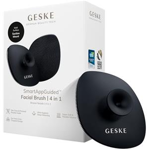 GESKE | Spazzola per il viso SmartAppGuided™ 4 in 1 | Spazzola per la pulizia del viso | Spazzola morbida in silicone | Pulizia del viso professionale | Pulizia della pelle