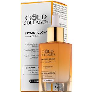 MINERVA RESEARCH LABS Instant Glow Serum Gold Collagen 30ml - Siero Viso Antiossidante e Illuminante