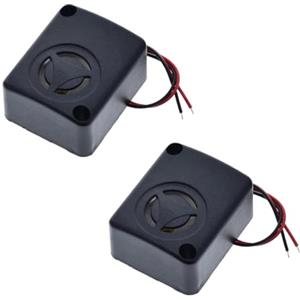 Namvo 2 pezzi 12 V CC Mini Sirena di Allarme Piezo, 110 dB, Sirena Antifurto ad Alto Decibel con Cicalino per Cassaforte di Sicurezza, per Auto (Nero)