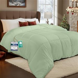 Utopia Bedding Piumone, Primavera/Estivo Piumino, Piumino Leggero, Trapunta Primavera/Estivo 100% Microfibra in Fibra Cava (Primavera/Estivo) (Verde Salvia, 135x200 cm)