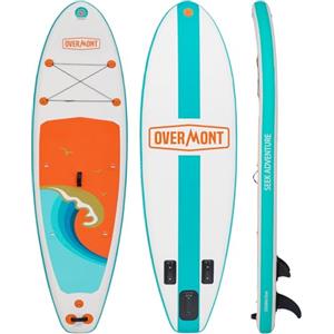 OVERMONT SUP Gonfiabile Antiscivolo per Adulti - Stand up Paddle Board Gonfiabile - Tavola da Paddle in Piedi con Accessori - Ideale per Principianti e Esperti