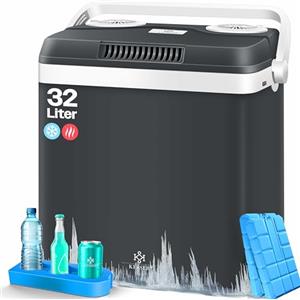 KESSER® Frigorifero 32 Litri | Raffreddamento e Riscaldamento | Frigorifero termoelettrico 12 Volt e 230 Volt | Minifrigo | per Auto e Campeggio |incl. Pacchetti di raffreddamento | EEK A++