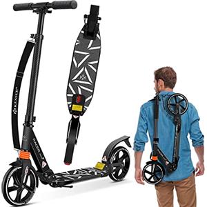 KESSER® Monopattino Cityroller Scooter Ruote da 205 mm PU Big Wheel - PRO-S con Doppia Sospensione, Scooter da Città Pieghevole e Regolabile in Altezza, Monopattino per Adulti e Bambini