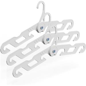 NICEDACK Appendini da Viaggio Premium - Appendiabiti Pieghevoli Portatili- Stendibiancheria Pieghevole Pieghevole Super Resistente con Gancio per Viaggi, Interni ed Esterni(confezione da 3)