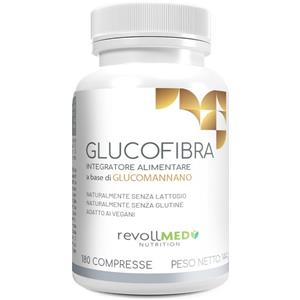 Revoll Glucofibra 180 Compresse - Integratore Alimentare con Glucomannano per Diete Ipocaloriche
