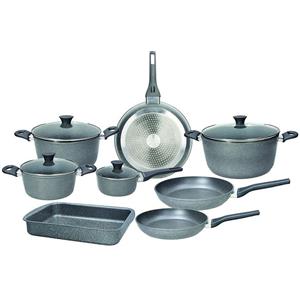 Tognana Batteria di Pentole 12 Pezzi Phaetra Style Antiaderente