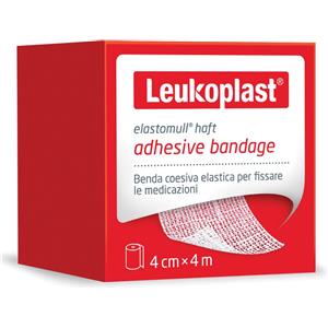 Essity Benda Elastomull Haft Autoadesiva 4x400 cm - Compressione Forte, Tessuto Poroso