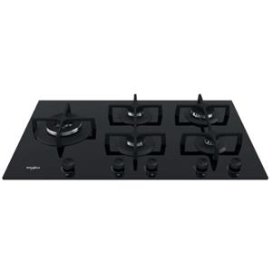 Whirlpool - Piano cottura a gas ad incasso GOA 9523-NB1, 90 cm, 5 Fuochi, Vetro temperato - Nero