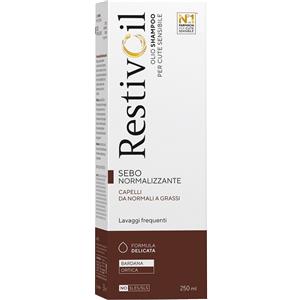Restivoil Olioshampoo Fisiologico 250 ml - Sebonormalizzante per Capelli Normali e Grassi, Lavaggi Frequenti
