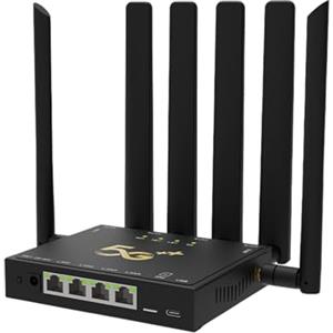 VBESTLIFE Router 5G con WiFi 6 e Slot per Scheda SIM, 6 Antenne Ad Alto Guadagno Router Wireless Gigabit Dual Band, Larghezza di Banda 600 Mbps per Ufficio Domestico e Streaming 4K