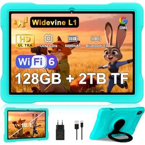 UJJ Tablet 10 Pollici Android con 5G + 2.4G WiFi 6, 20GB RAM + 128GB ROM(TF/2TB), Giochi Educativi Software (iWAWA), Octa-Core, 1080 * 800 FHD IPS, 5MP+5MP, Bluetooth 5, 2025 Newest Tablet con EVA, Green