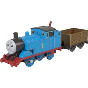 THOMAS & FRIENDS Il Trenino Thomas - Thomas, locomotiva e vagone merci in metallo motorizzati con alimentazione a pile, personaggio della serie Classica, giocattolo per bambini, 3+ anni, JGF93