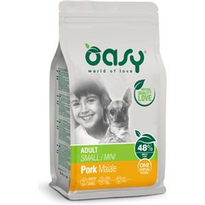 Oasy Crocchette Monoproteiche al Maiale per Cani Adulto di Taglia Piccola - 2,5 kg