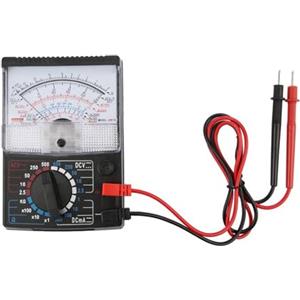 Telituny Multimetro Analogico, Puntatore Analogo Multimetro ad Alta Precisione con Voltmetro AC/DC, Amperometro, Ohmmetro, Mini Puntatore Analogico Tester di Tensione Portatile per Elettrici Fabbriche