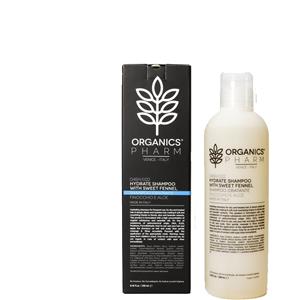 SMA Organics Pharm Hydrate Shampoo 250ml - Shampoo idratante per capelli secchi e trattati con estratti di finocchio, aloe e lavanda