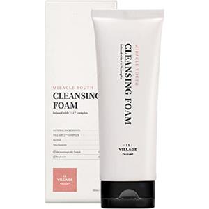 VILLAGE11FACTORY VILLAGE 11 FACTORY Schiuma detergente Miracle Youth (100ml) Retinolo, Niacinamide, Formula vegana cremosa e delicata (Miracle Youth Foam Cleanser)