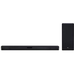 LG SL5Y Soundbar TV Bluetooth 400W 2.1 Canali con Subwoofer Wireless, Tecnologia DTS Virtual:X, Dolby Digital, High Resolution Audio, AI Sound Pro, Ingresso Ottico, USB, HDMI, Nero