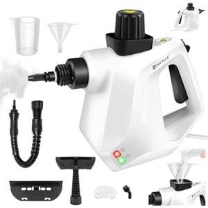 Lucn Pulitore a vapore ad alta pressione da 3800 W, certificato IPX4, con cavo di alimentazione da 2,5 m, pistola a vapore e set di accessori per la rimozione di macchie su più superfici (divano, cucina