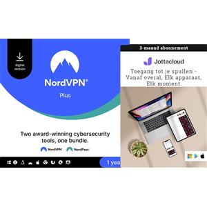 NordVPN Plus - Sicurezza online per 10 dispositivi, 1 anno, con NordPass e archiviazione cloud illimitata