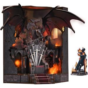 MiniCity Kit per diorama, kit fai da te per casa delle bambole, kit per costruire casa in miniatura per adulti, puzzle in legno 3D fermalibri | Set creativo per decorazione libreria, regalo (Trone o