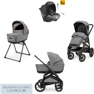 INGLESINA Trio Inglesina Aptica XT 2025 con Seggiolino Darwin Infant Recline e Borsa Day Bag Inclusa : Colore - Canyon Grey
