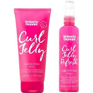 Umberto Giannini Curl Jelly Scrunching Jelly 200ml Vegan & Cruelty Free Frizz Styling Gel per capelli Curl Control per capelli ricci o mossi, 150ml