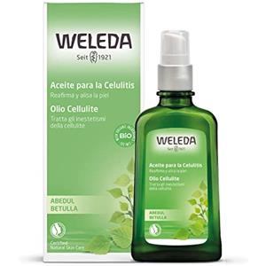 Weleda Olio Cellulite Betulla, trattamento degli inestetismi della cellulite a base di foglie di betulla bio per una pelle visibilmente più liscia e morbida (1X100 ml)