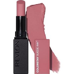 Revlon ColorStay Suede Ink Lipstick, Rossetto Opaco, A Lunga Durata, Formula No-Transfer, Arricchito con Vitamina E, Resistente All'Acqua, 008 That Girl, 2.55g