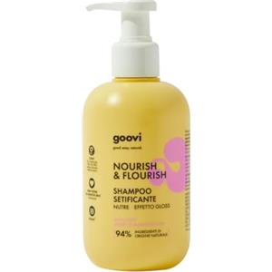 Goovi, Nourish and Flourish, Shampoo Nutriente e Setificante Effetto Gloss, Formula con Avocado, Biotina e Amminoacidi, Nutre e Deterge Delicatamente con Ingredienti di Origine Naturale, 250 ml