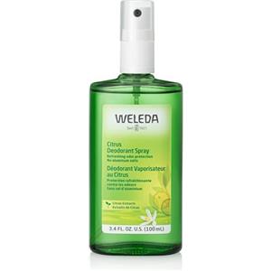 Weleda Deodorante Spray Limone, fresco profumo e 24h di efficace protezione, con puri oli essenziali naturali di limone e litsea-cubeba, senza sali d'alluminio (1X100 ml)