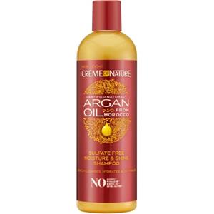 Creme of Nature Argan Oil Sulfate-Free Moisture & Shine Shampoo, Shampoo Senza Solfati all'Olio di Argan, 350 ml