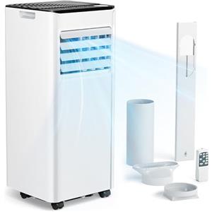 EUHOMY Condizionatore portatile 9000BTU 2,6kW(con telecomando), Condizionatore mobile 4-in-1 | condizionatore canalizzabile | Funzionamento silenzioso | Display LED | Copertura di 25 ㎡ | Timer 24 ore