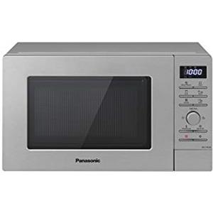 Panasonic NN-J19KSMEPG Forno Microonde e Grill con Piatto Rotante, 20 Litri, Acciaio Inox, 800 W, Grill 1000 W, 9 Programmi Automatici, Argento