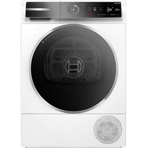 Bosch WQB246C0II Serie 8 Asciugatrice smart a pompa di calore, 9 kg, Classe energetica B, Condensatore autopulente, Riduce le pieghe e facilita la stiratura, Cestello per capi in lana, Bianco, 60 Cm