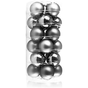 COM-FOUR® 24x palle di Natale, palle di Natale in vero vetro per Natale, decorazioni per l'albero di Natale, Ø 6 cm