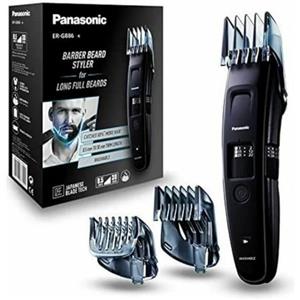 Panasonic ER-GB86-K503 Regolabarba, Regolabile con Pettine da 1 a 30 mm, ottimo per Barbe Lunghe, Lavabile, Lama Giapponese, colore Nero