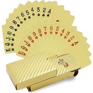 CCLIFE Carte poker da Gioco a 2 mazzi Plastica Impermeabile novità Playing Cards