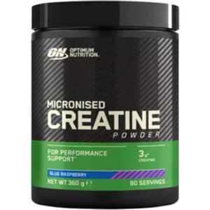 Optimum Nutrition Creatina Micronizzata Monoidrata in Polvere, Gusto Blue Raspberry, 360g, 80 Porzioni