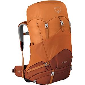Osprey Ace 38, Zaino da hiking unisex per ragazzi, Orange Sunset O/S