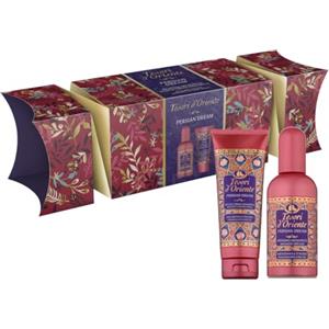 Tesori d'Oriente, Persian Dream Set Doccia Formato Viaggio, Include Doccia Crema (75 ml) e Profumo (100 ml), Fragranze con Note Fiorite e Ambrate, Melograno, Confezione Regalo a Fiocco
