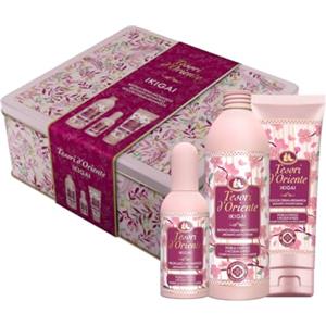 Tesori d'Oriente, Ikigai Set Doccia, Include Doccia Crema 250 ml, Bagno Crema 500 ml e Profumo Aromatico 100 ml, Con Note Floreali e Fruttate che Durano a Lungo, Confezione Regalo
